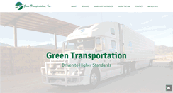 Desktop Screenshot of greentransportationinc.com